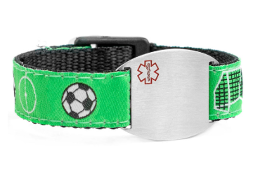 Medical Alert Sport Band Bracelet with Engravable Plaque (various colours) image 3